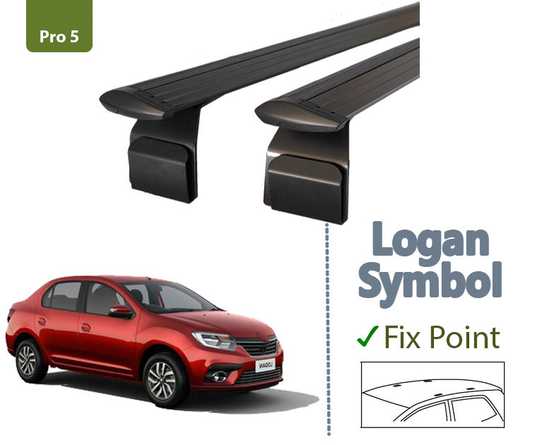 Dacia Logan Sedan Roof Rack & Cross Bars Black Color 2013-2020 Pro 5 Dacia Logan Sedan Roof Rack & Cross Bars Black Color 2013-2020 Pro 5